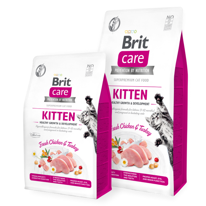 Brit Care Cat GF Kitten Healthy Growth + Development (pink)